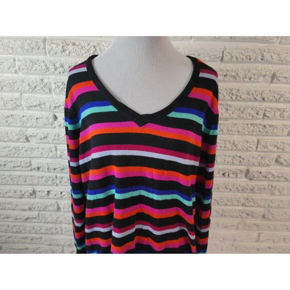 Worthington Womens Sweater 3X Plus Long Sleeve Pullover Cotton Blend STR20E - Picture 2 of 7